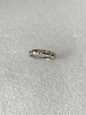 14K White Weddings Band Ring Size 5.5